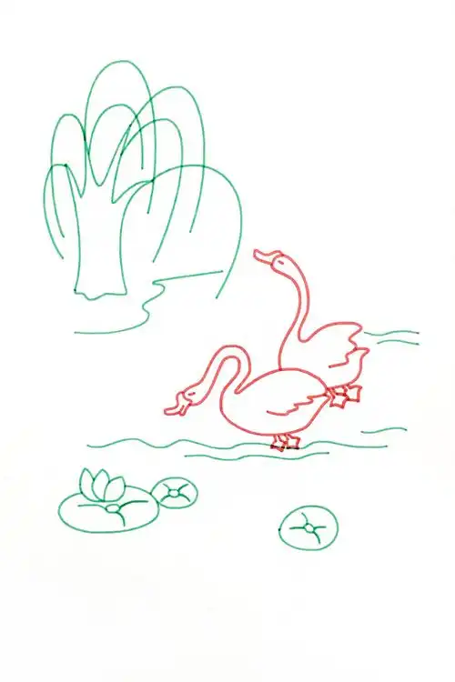 妈妈:都有谁呢?你能把它们画出来吗?