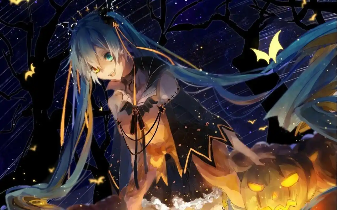 初音未来-横屏壁纸   用电脑和ip的miku粉可以看下哦