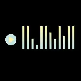 简约渐变音乐播放器动图gif