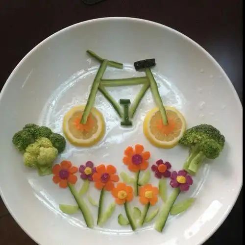 蔬菜蔬菜我爱吃(蔬菜拼盘)金贝贝幼儿园主题活动