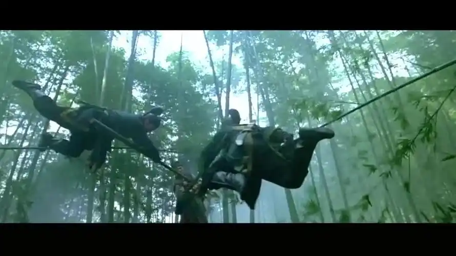 张艺谋《十面埋伏》竹林决战,无论摄影技巧还是色彩搭配都绝对可