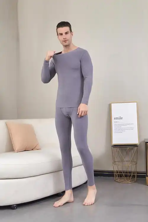 义乌男士保暖内衣实景图拍摄