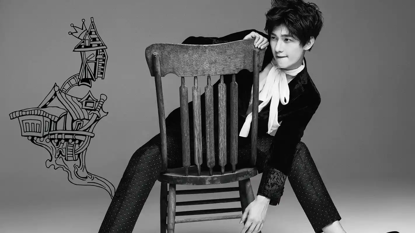 帅气杨洋时尚时装街拍图片桌面壁纸第二辑