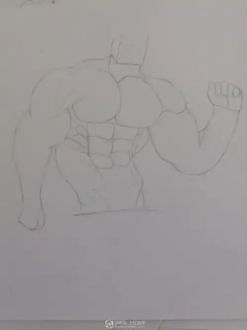 临摹男性肌肉—角色人物肌肉绘画训练举报