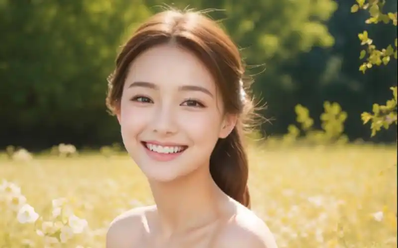 少女微笑如阳光,洗涤疲惫心灵