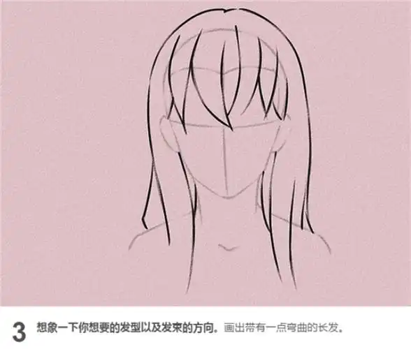漫画教程:长发女生的手绘步骤教学