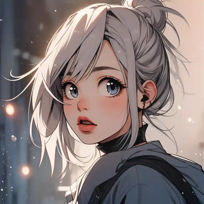 这一系列的嘟嘟嘴女性头像真是太可爱了吧!