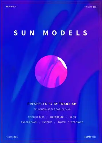 时尚彩色杂志封面矢量素材