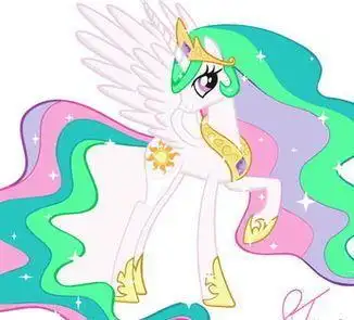 小马宝莉里面的太阳公主简笔画