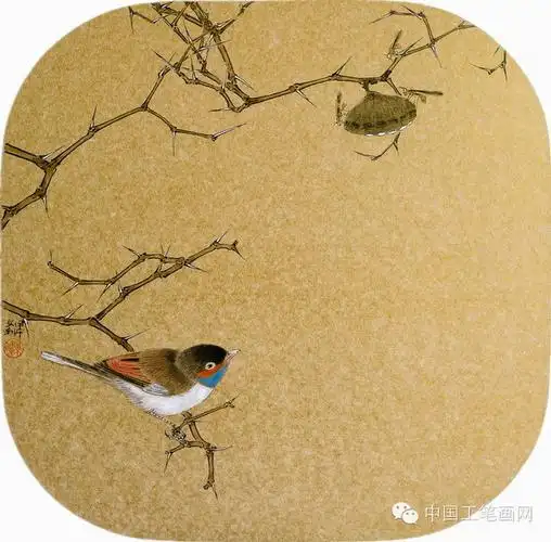 工笔百家陈文利花鸟画作品欣赏