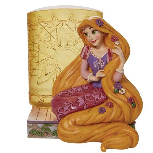 【disney美国代购】rapunzel & lantern长发公主天灯树脂摆件