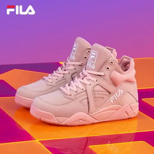 球鞋fila斐乐女鞋篮球2020秋季cage高帮板复古篮球鞋