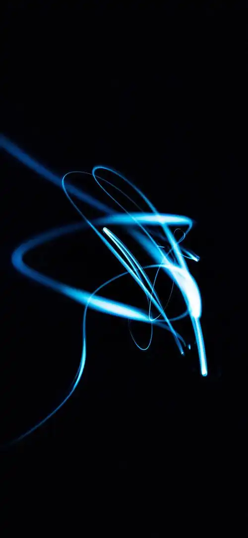 黑色背景 线条 蓝光