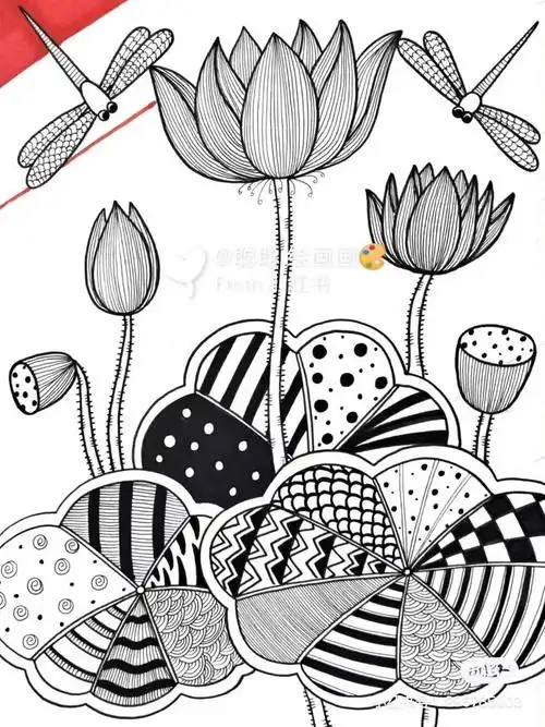 50种创意线描,用简单的笔画出超精美的画作,颜值好看又耐看_线条