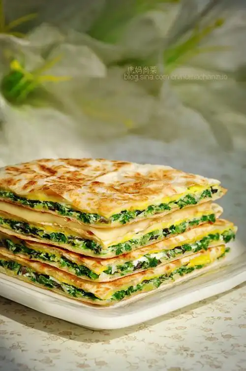 【韭菜鸡蛋饼】