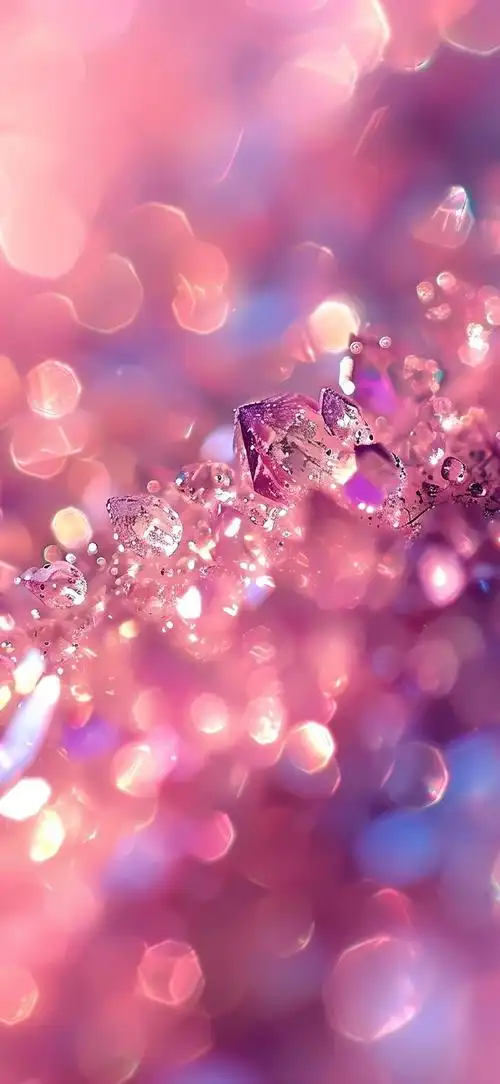 流光溢彩的粉色壁纸