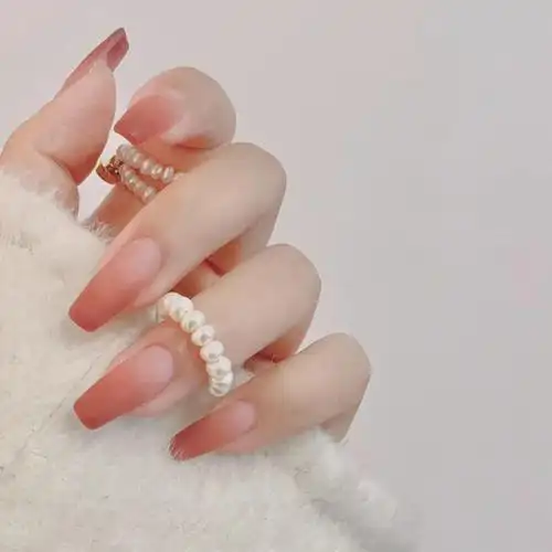 外贸长款美甲甲片反复使用穿戴式新品女甲片成品可拆卸指甲贴批发