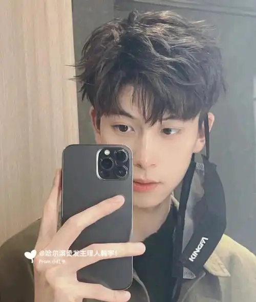 男士发型推荐蝴蝶烫韩式三七分6377