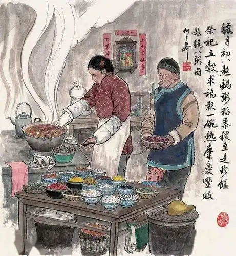 老北京风俗画:回味记忆中的新年