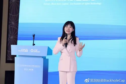 黑洞投资合伙人杨蓉女士发表演讲