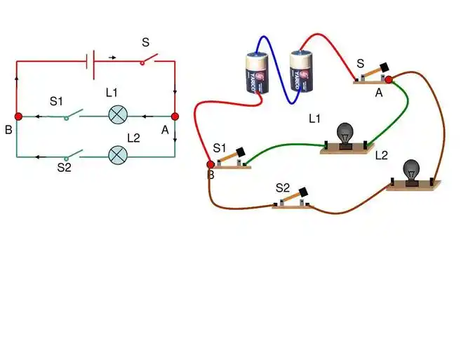 所有分类 初中教育 理化生 初三理化生 初中物理九年级《电路图和实物