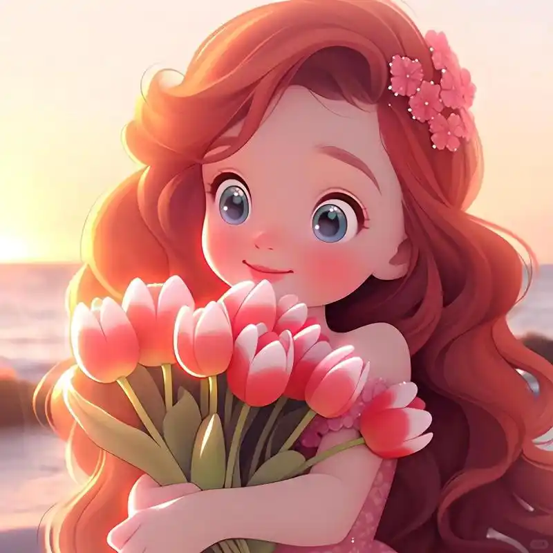 可爱到冒泡01迪士尼公主q版头像