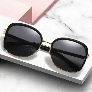 2020新款偏光金属半边框贴纸时尚太阳镜欧美潮流眼镜墨镜网红眼镜