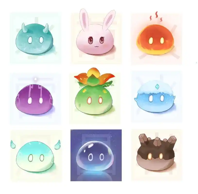 一大波史莱姆头像 #二次元 #原神 #史莱姆#头 - 抖音