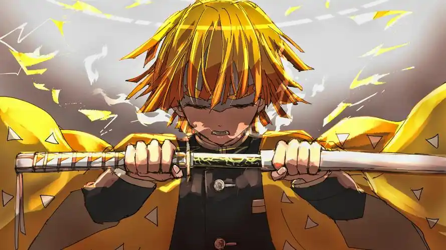 鬼灭之刃人物蝴蝶忍我妻善逸个人桌面壁纸图片