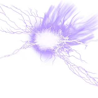 紫色闪电光影光束元素