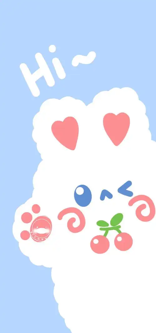 萌系可爱清甜手绘全屏手机壁纸