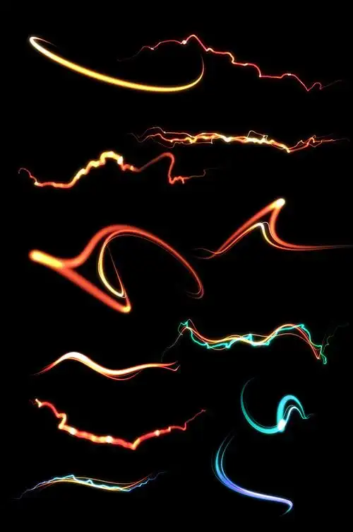 干货!10套高清高质光线光效炫彩光点设计素材打包!转需!