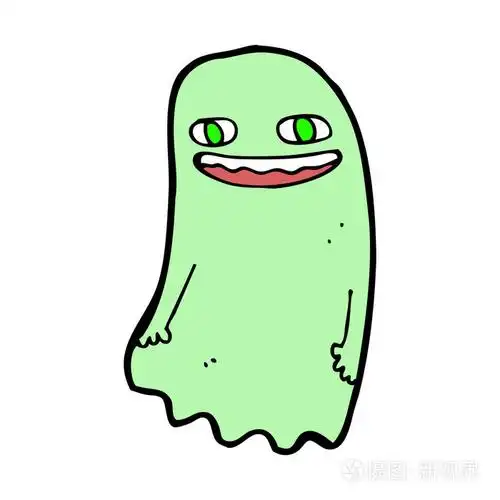 可爱的卡通鬼