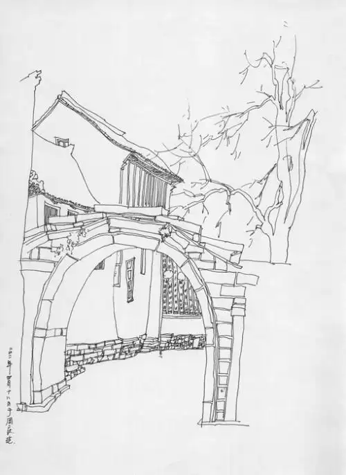 江南儿童的简笔画图古镇幼儿简笔画 第2页前童古镇简笔画镇远古镇简笔