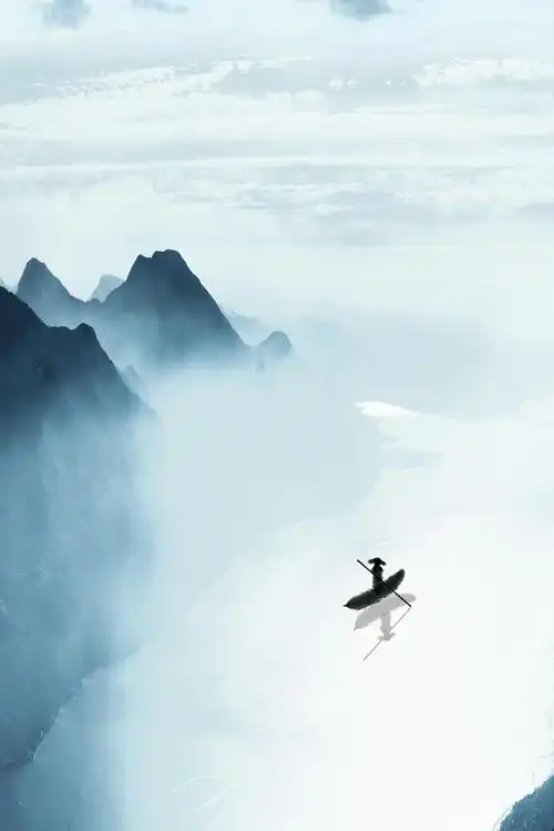 0291_新中式_新中式装饰画大图01辑-新中式禅意水墨山水风景小船 (1)