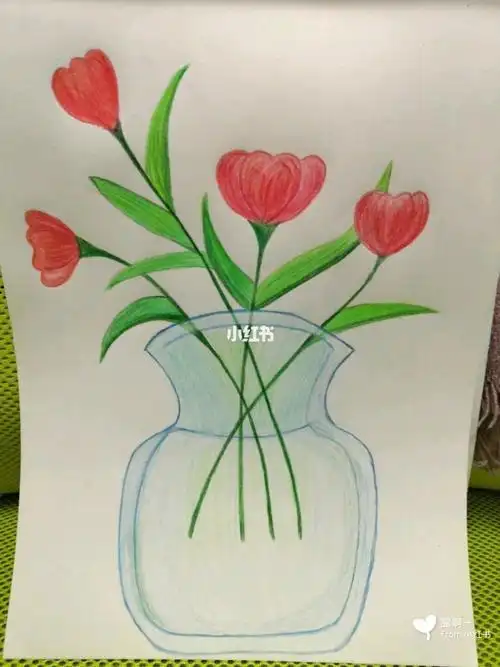 简笔画彩铅画出来