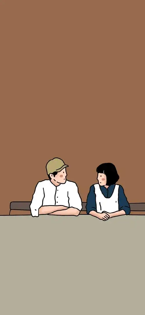 情侣壁纸 插画师:_plulalin  #春天的第一张壁纸##送你一张新壁纸