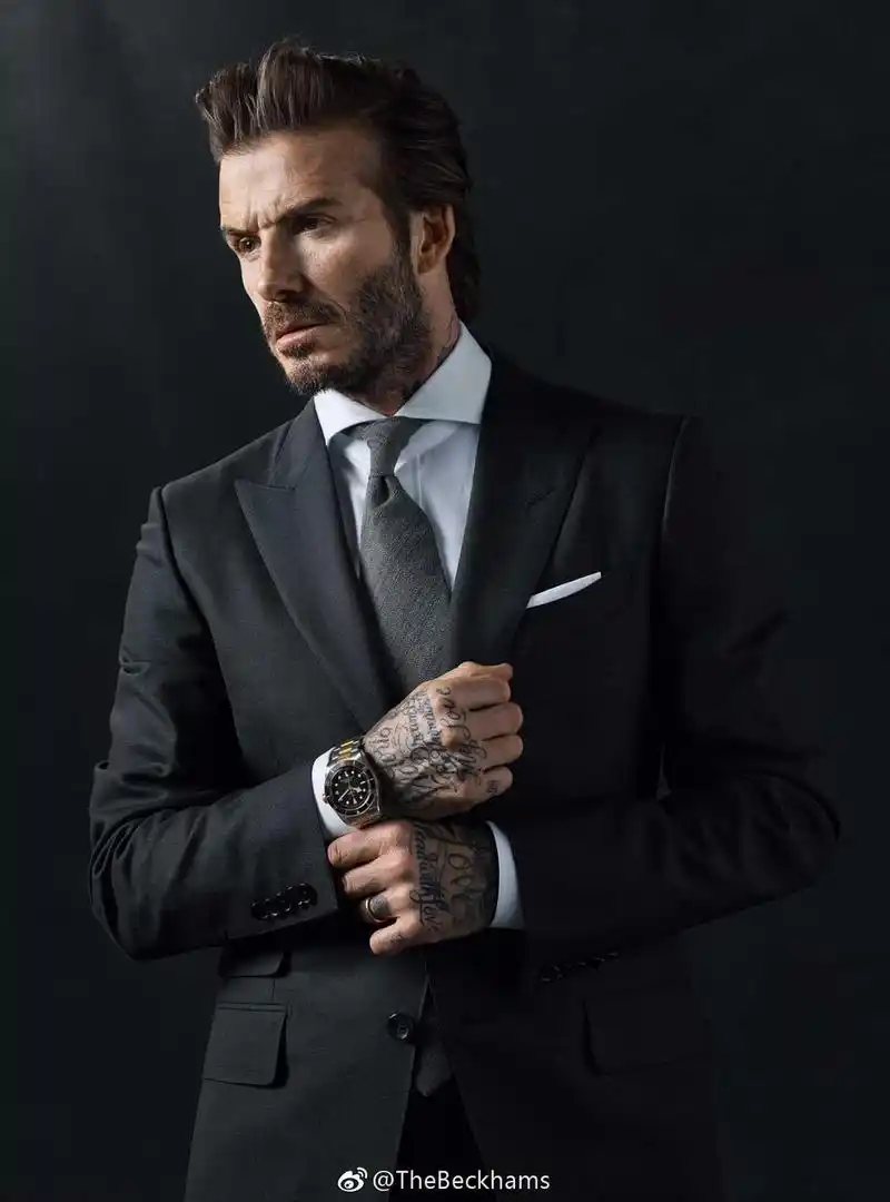 贝克汉姆接广告代言帅出天际