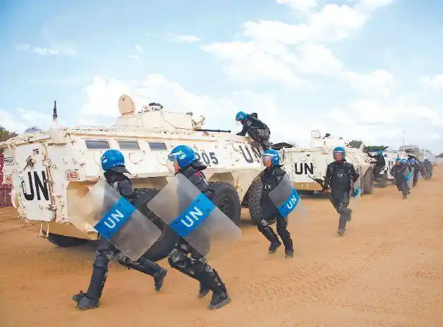 维和战场中国蓝盔新年度首次战备演练火热展开