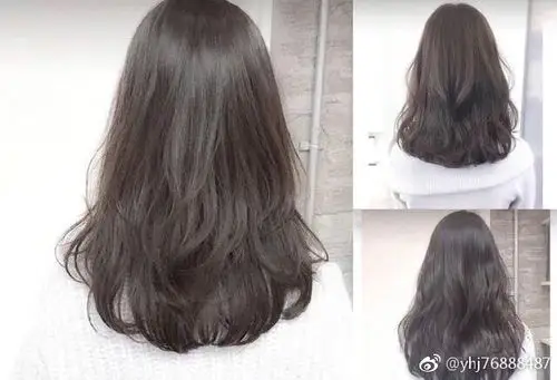 今年流行的中长发半头烫时髦的人早烫了超好看