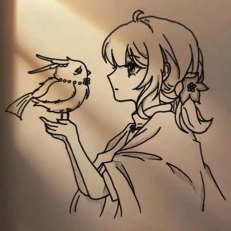 简笔画打卡啦.#简笔画 #q版魔道祖师 #魏无羡蓝忘机 #临 - 抖音