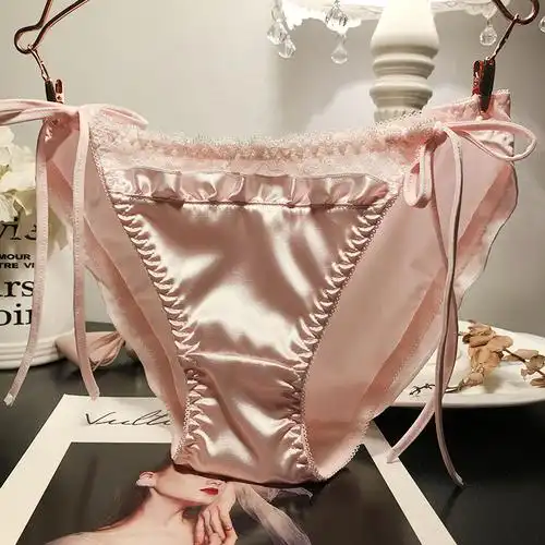 绑带甜美学生三角裤棉档美女内裤易脱系带低腰女三角裤