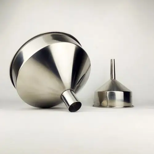 漏斗加厚不锈钢大口径工业酒漏油漏带滤家用特大漏斗