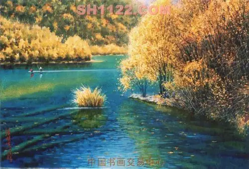 张明生-14-九寨金秋-淘宝-名人字画-中国书画服务中心,中国书画销售
