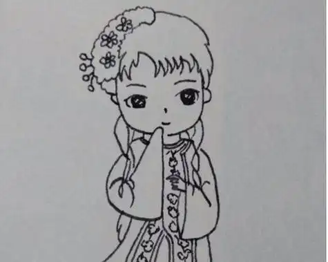 林黛玉简笔画林黛玉简笔画简单又漂亮