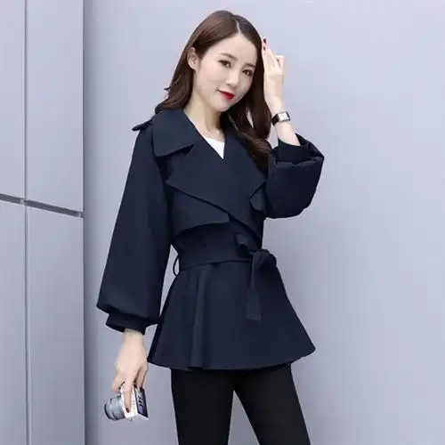 芷臻(zhizhen)女士短外套 芷臻zhizhen春秋灯笼袖通勤短外套女装2021