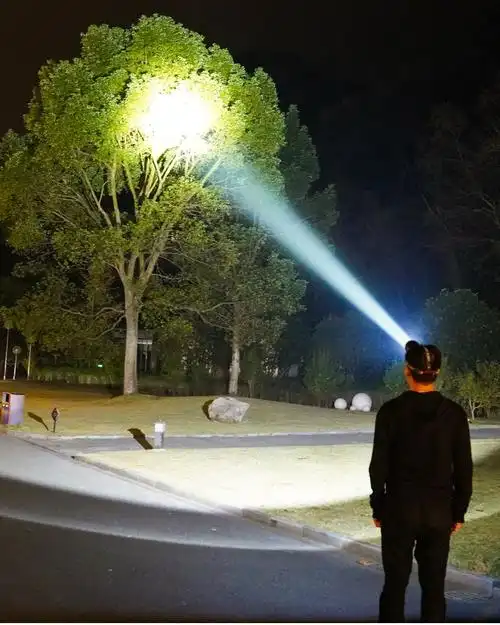 三光源强光头灯超亮远射充电感应超长续航大功率led疝气户外夜钓鱼头