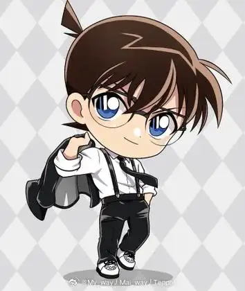 【黑白系列】  柯南 新一 小兰 小哀 平次 和叶 赤井 安室 q版 #名