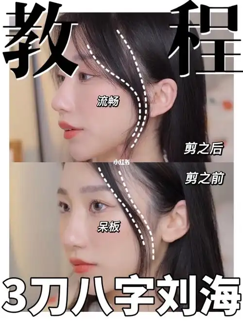 手把手教你在家剪韩剧八字刘海70修饰显脸小