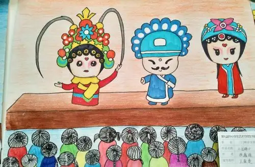 三门峡市首届戏曲进校园成果展――美术作品精选